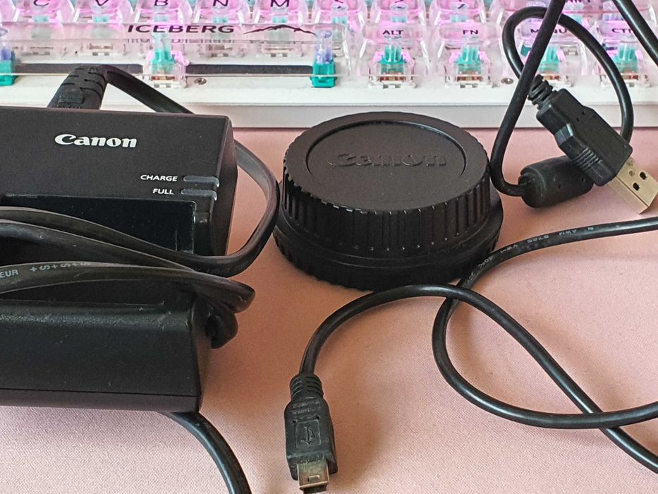 Canon EOS 1100D с китов обектив и аксесоари