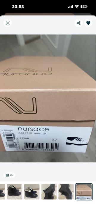 Ботиночки nursace оригинал кожа 37 размер