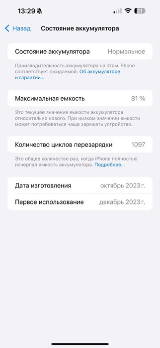 iPhone 15 pro max 256gb 81%