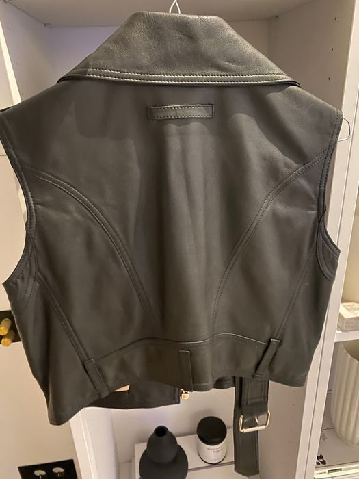 EVIS style, Кожен елек Evis, високо качество агнешка гладка кожа