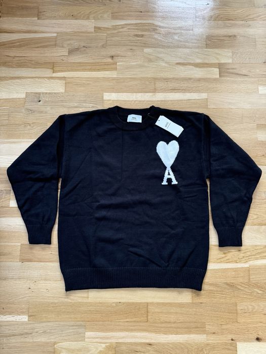 Pulover Ami Paris Negru / Alb