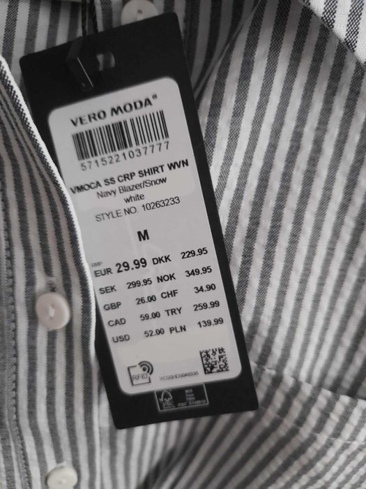 Нова дамска риза VERO MODA размер М, с етикет