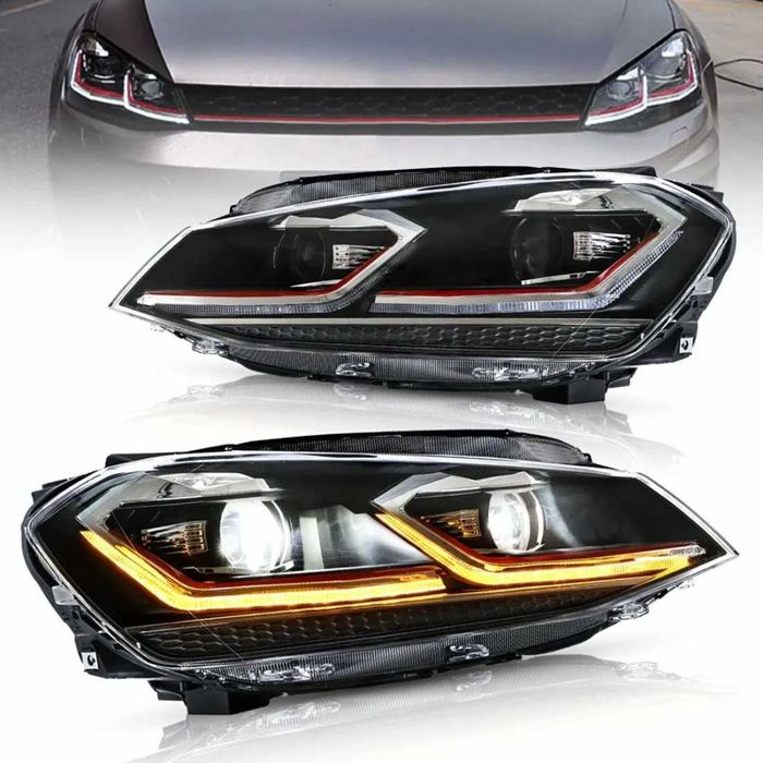 Тунинг led фарове за VW GOLF 7 (2014-2018) черни. НОВО ! НА СКЛАД!