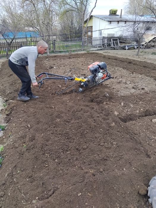 Вспашка огорода участка