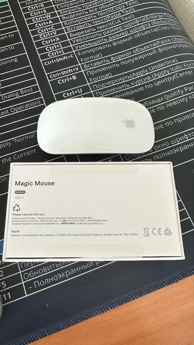 Мышь Apple Magic Mouse 4 MXK53ZM/A белый