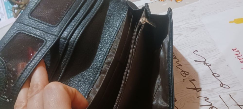 Портмоне естествена кожа, дамско