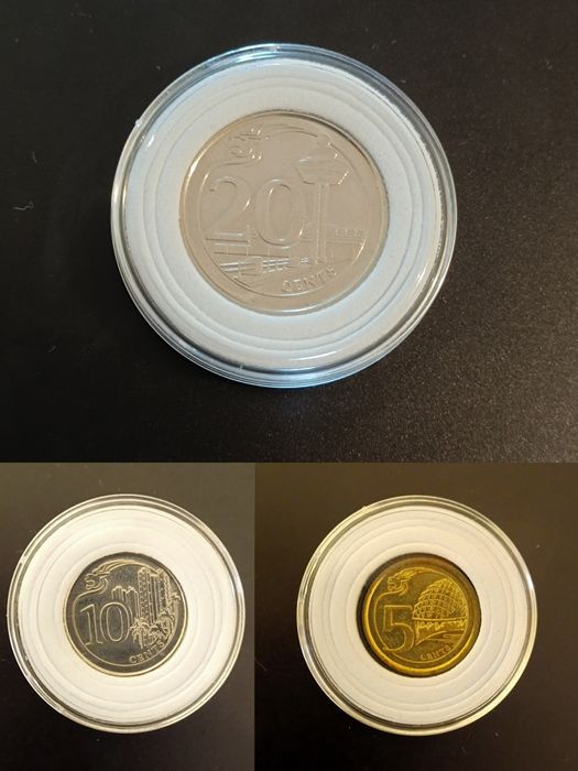 Лот монети Сингапур 2013 центове