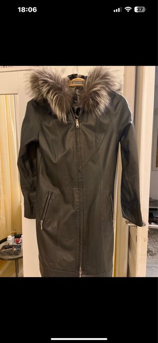 Geaca din piele naturala cu doua fete