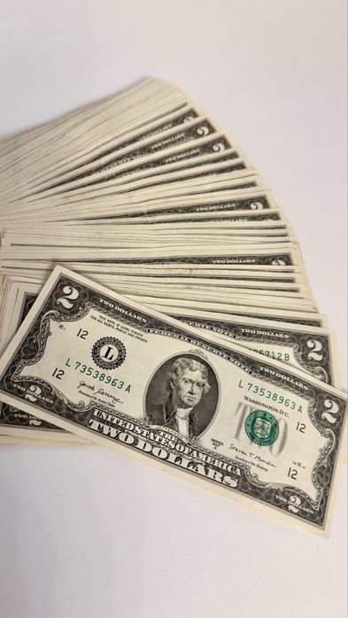 Купюра 2 доллара продам