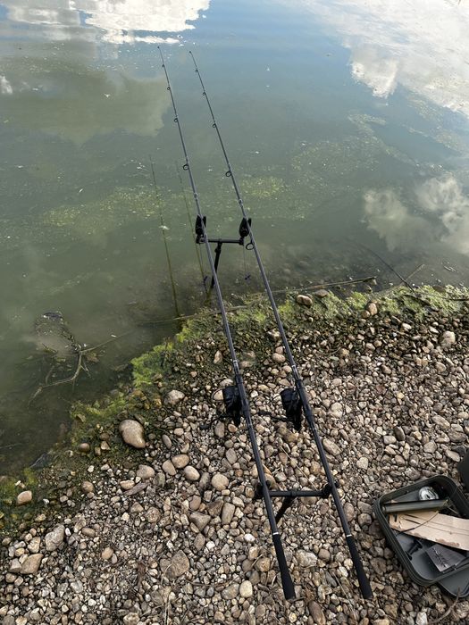 Vand set complet pescuit la crap partide scurte