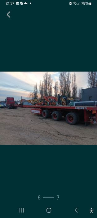 Vând semi remorca platforma extensibila nooteboom