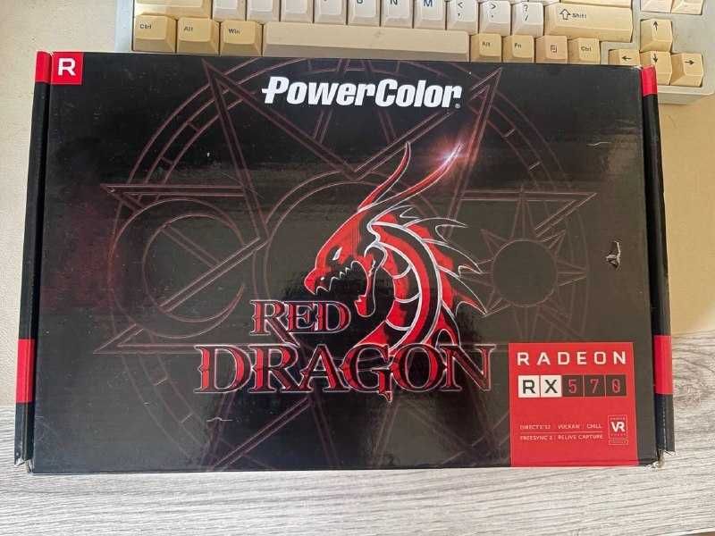 RX 570 8gb  red dragon