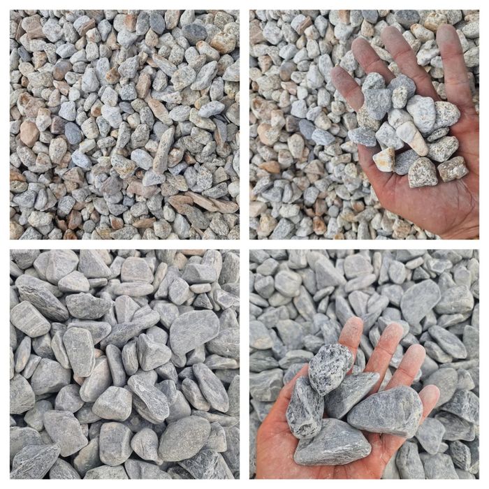 Marmură rotunjită albă și multicoloră Thassos – Bacău