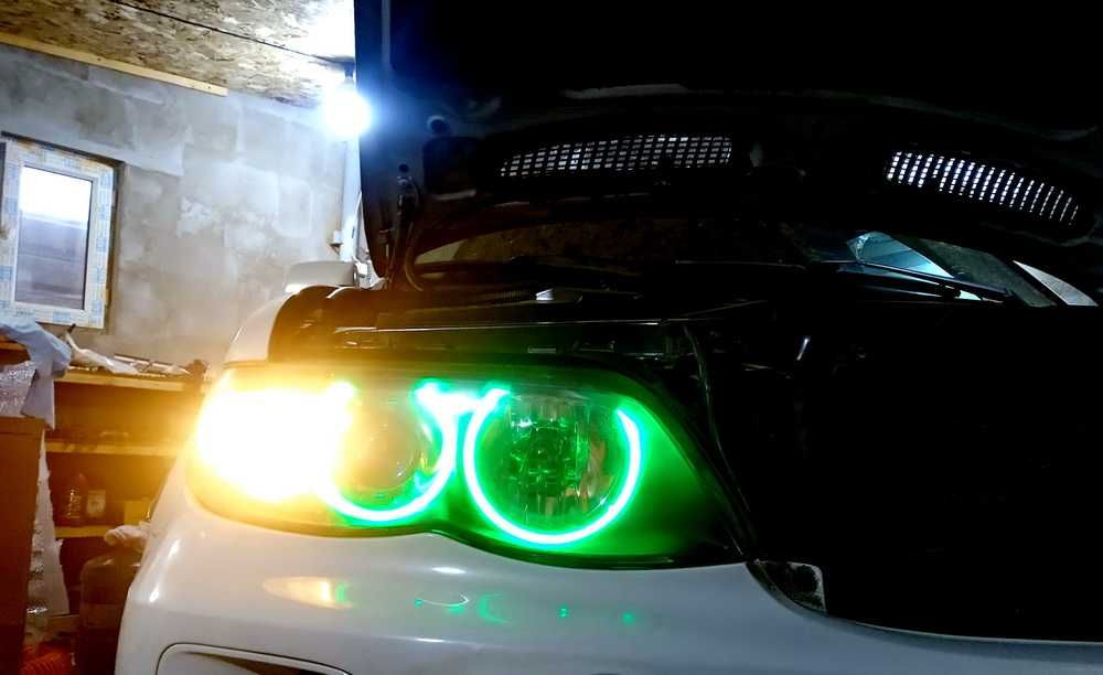 Светодиодные Ангельские глазки для BMW  20ватт пара. Без ошибок.