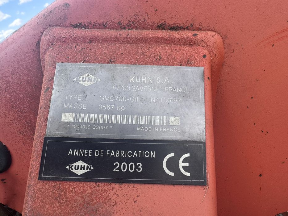 Cositoare kuhn gmd 700 g2 2003 nu fella krone deutz claas