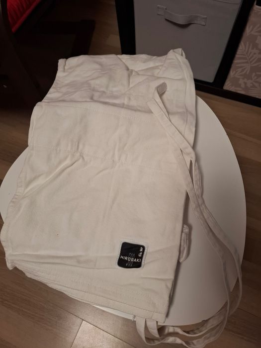 Kimono cu pantalon si centura de Aikido Alb Adulti 180 cm