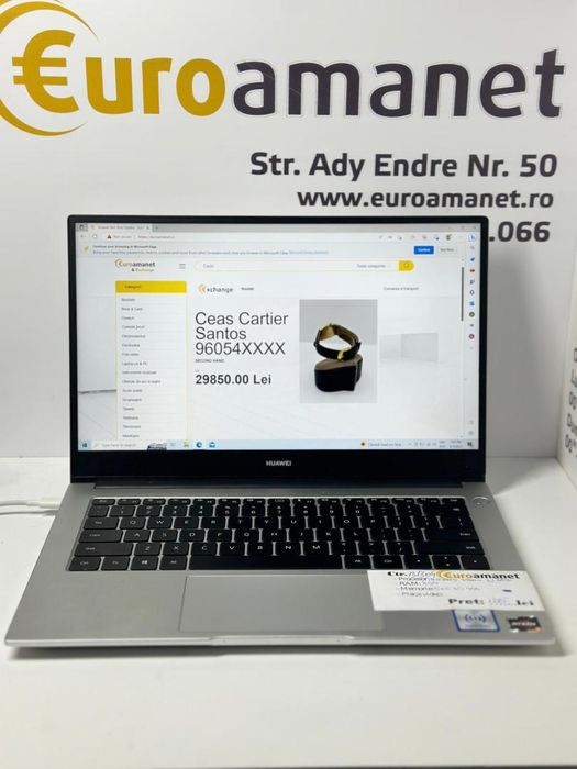 Laptop ultraportabil Huawei MateBook D14 -A-