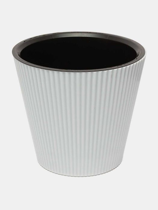 Gul tuvaklari plastmassadan. Spektr - Kashpo (qirrali)