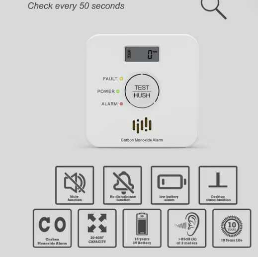 Detector monoxid carbon - nou