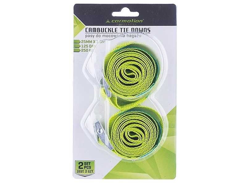 2 Броя колани за товар притягане 1.5м товароносимост 250кг Carmotion