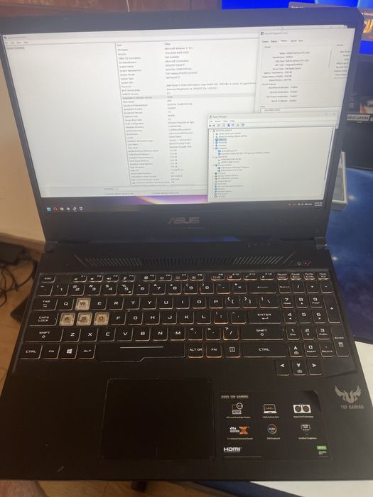 Laptop Gaming ASUS TUF FX505DT | Ryzen 5 | GTX 1650 4GB 12GB RAM | SSD 256GB + HDD 500GB 144Hz