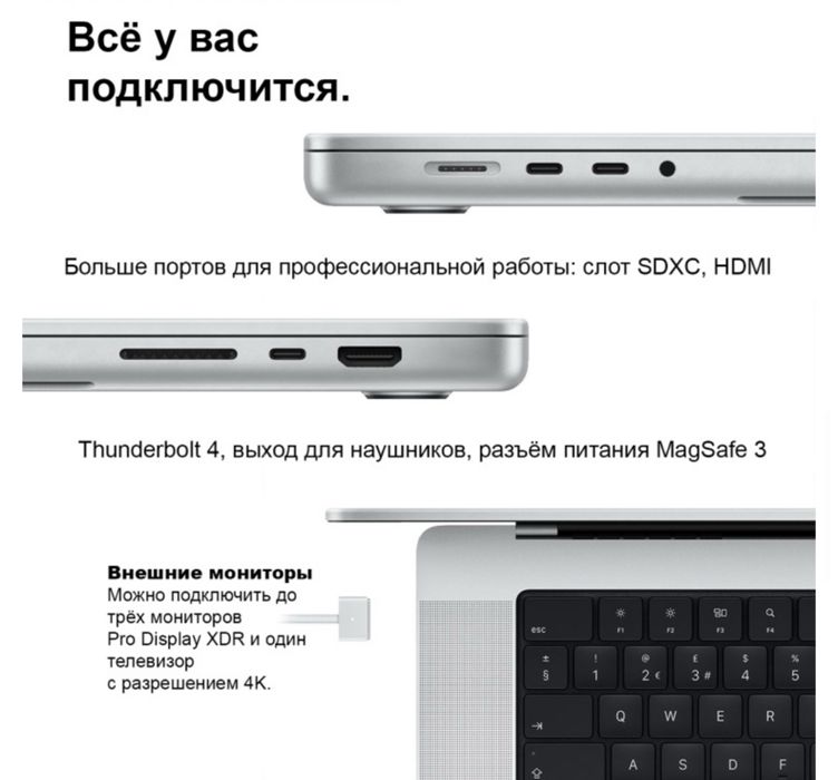 Macbook Pro диагональ 14 512 gb