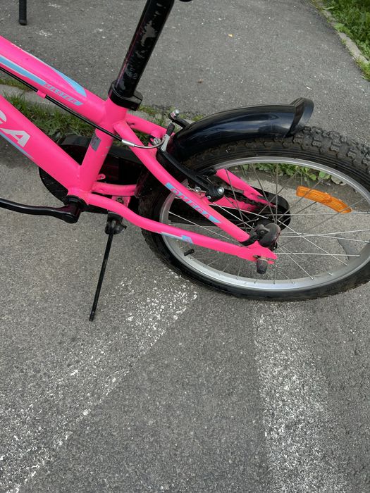 Bicicletă copii OMEGA - Roz Vibrant, Marime 12”
