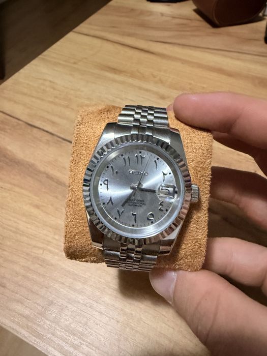 Seiko mod oasis silver arabic
