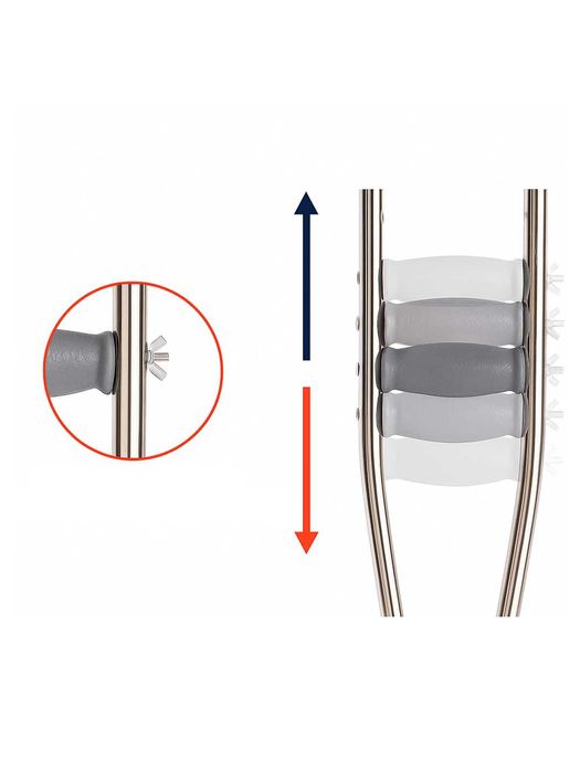 Костыль-подлокотник (Нержавейка)