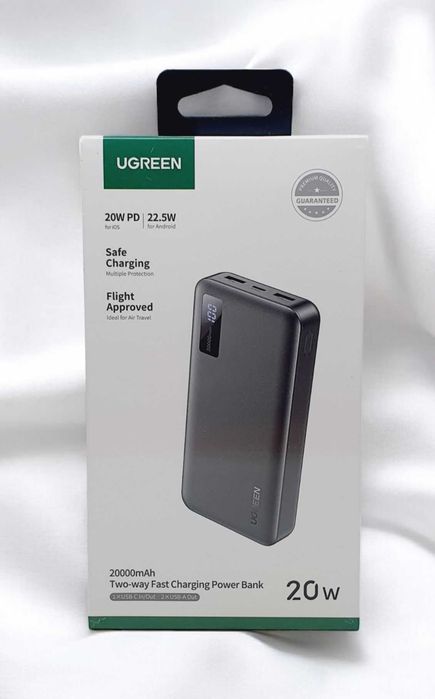 UGREEN PowerBank 20000mAh 22.5W PD 20W. Есть доставка
