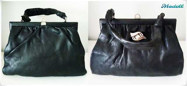 Modell Vintage Purse - Piele naturală!