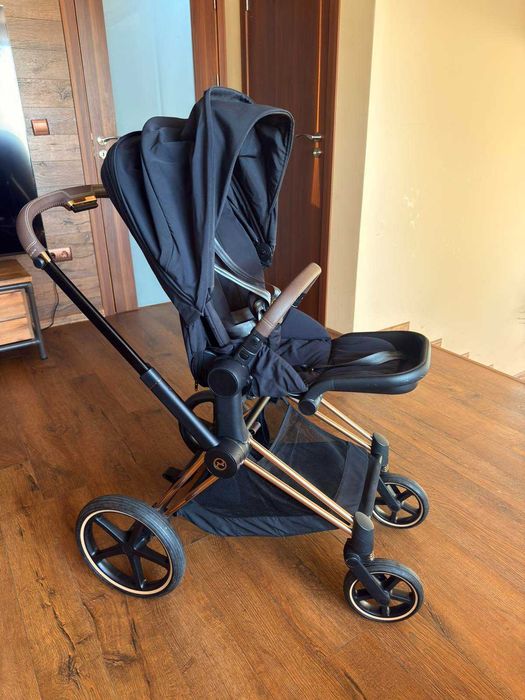 Бебешка количка Cybex Priam 4+ оригинална поставка за чаша+ зимен чувал+комарник