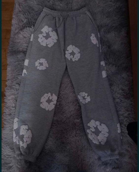 Pantaloni denim tears gri M