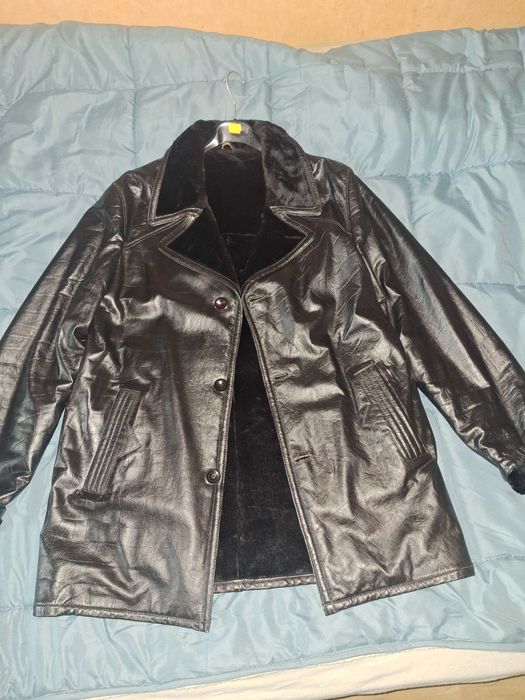 Мъжки кожух черен Л