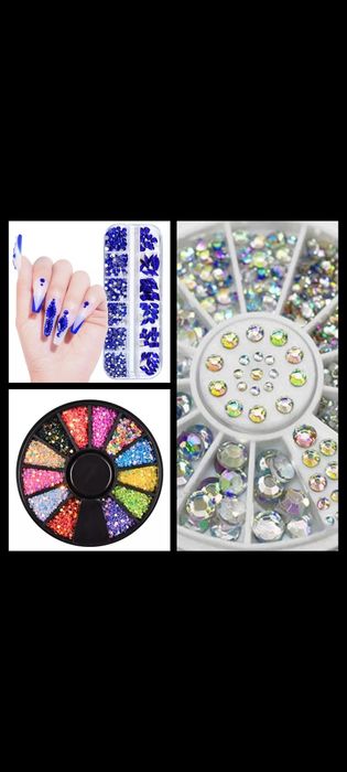 Стразы-камушки для ногтей и макияжа