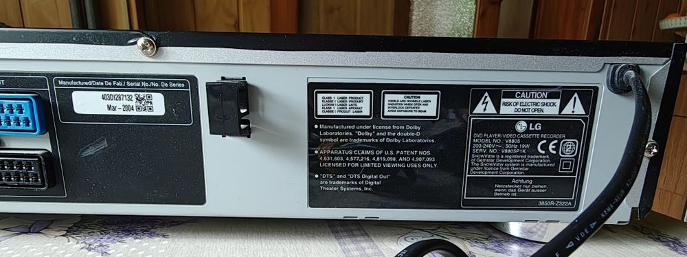 DVD combo LG+VHS