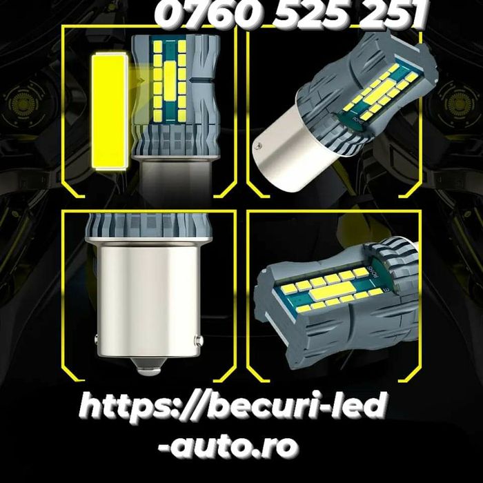 Set Doua Becuri Led Liquid P21W-1156 Cu Can-bus