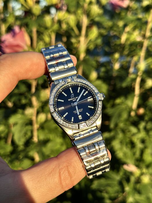 breitling chronomat black dial 36,mm lady