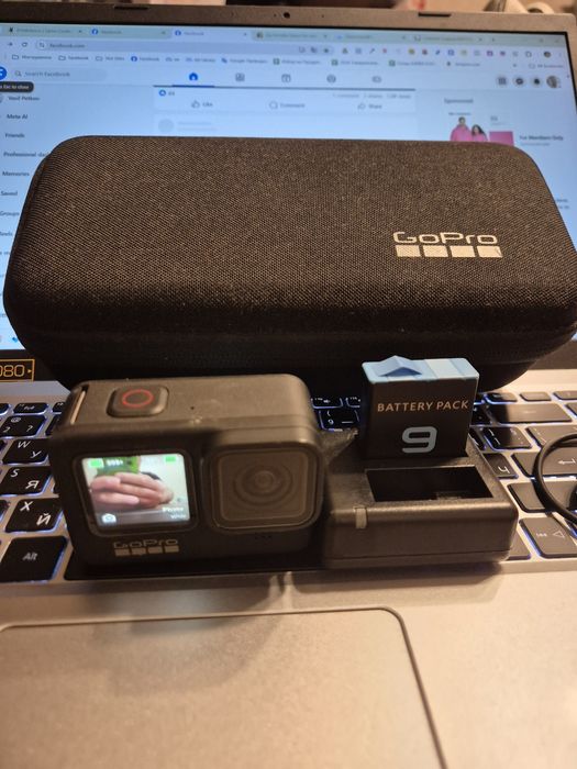 Екшън Камера Go Pro 9 с 3 батерии и кейс