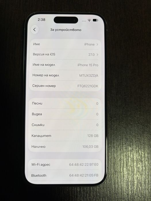 Iphone 15 pro 128gb