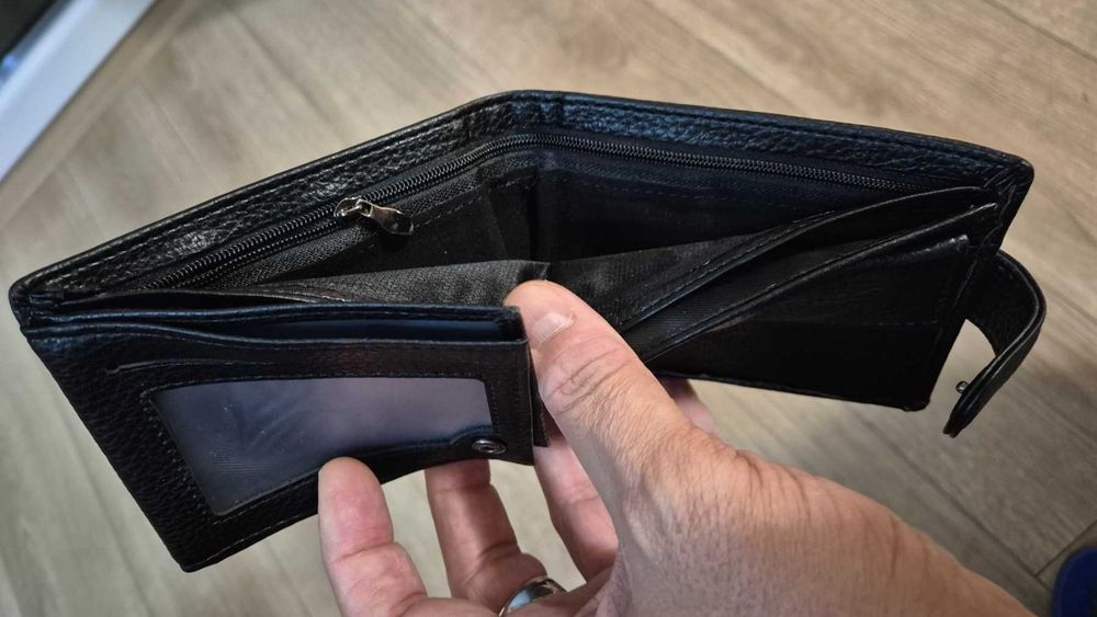 Стилен портфейл естествена кожа