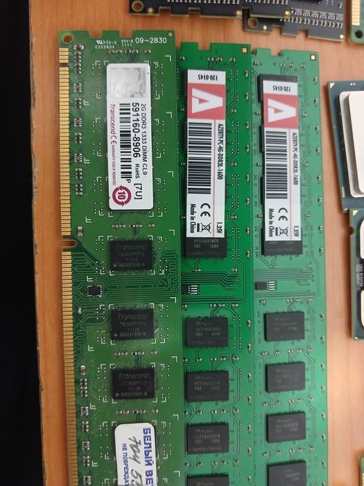 Комплектующие для ПК (SSD, ОЗУ 8GB х3, БП, материнка + 15, видеокарты)