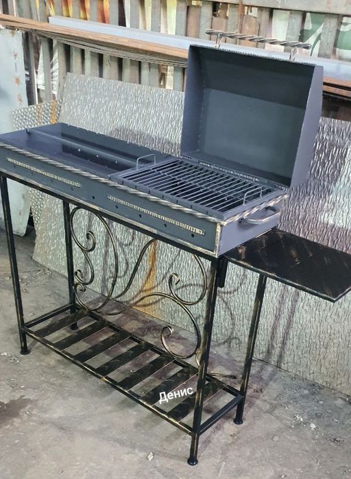 Дачный 2 в 1 BBQ мангал для шашлыка барбекю гриль шашлычница