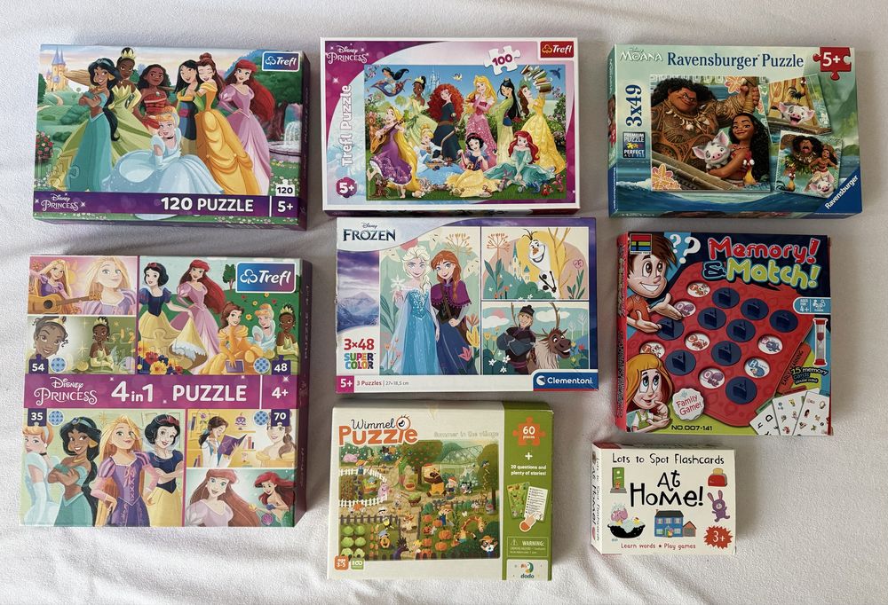 Лот детски пъзели и игри
