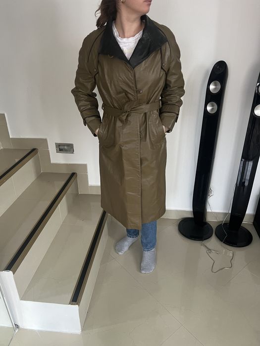 Trench din piele naturală