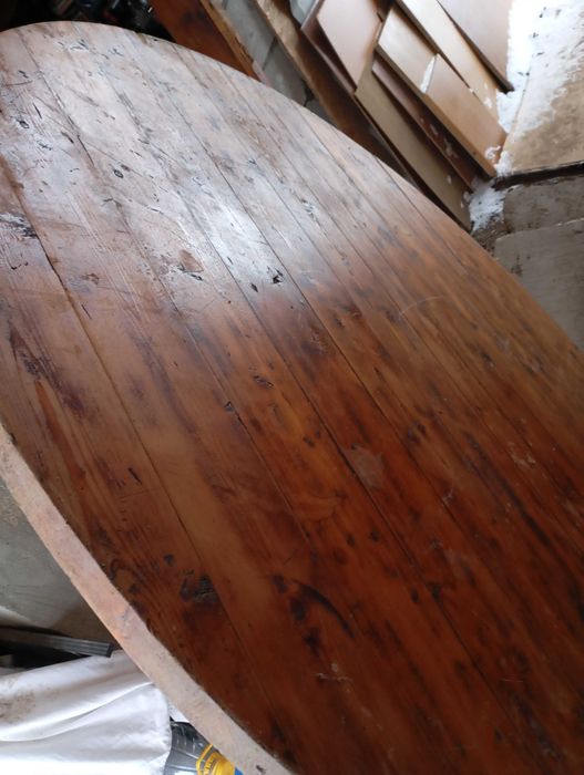 Стара Дървена софра с столчета