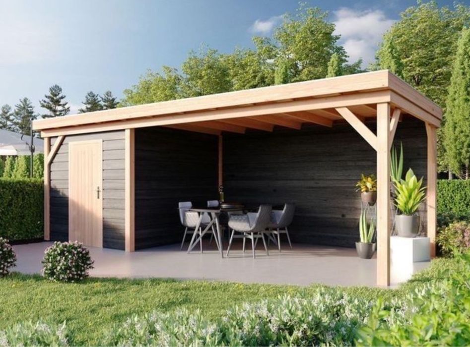 Foisoare si terase din lemn rustic la super pret