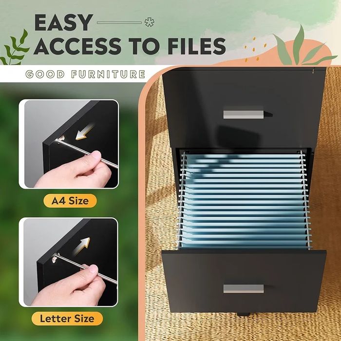 Акцентен  Офис шкаф с 3бр. чекмеджета за документи,със заключване