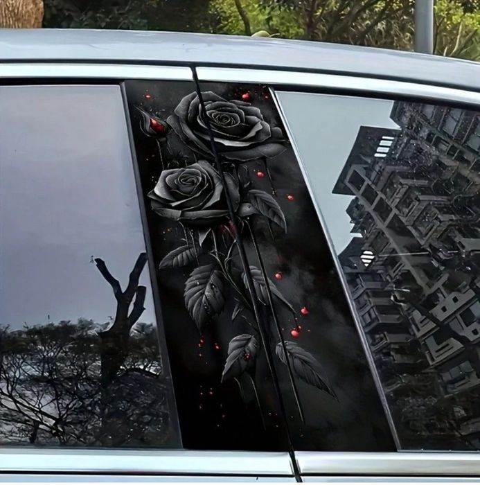 Винилови стикери за страничните колони на вратите - 2бр.