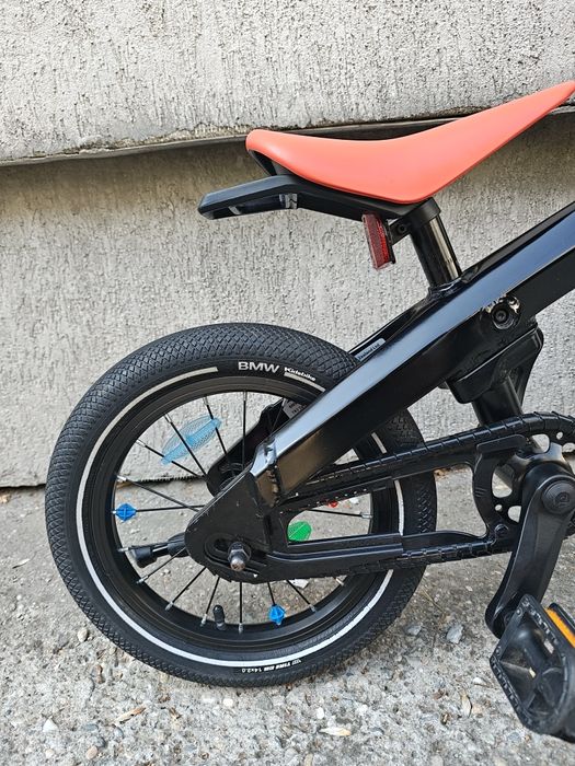 Bicicletă copii BMW Kidsbike 14 Zoll 2 in 1 negru model 2021